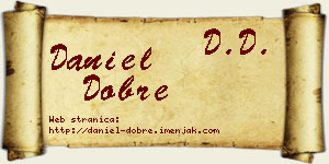 Daniel Dobre vizit kartica